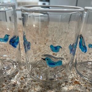 Anthropologie Bird Icon Juice Glass